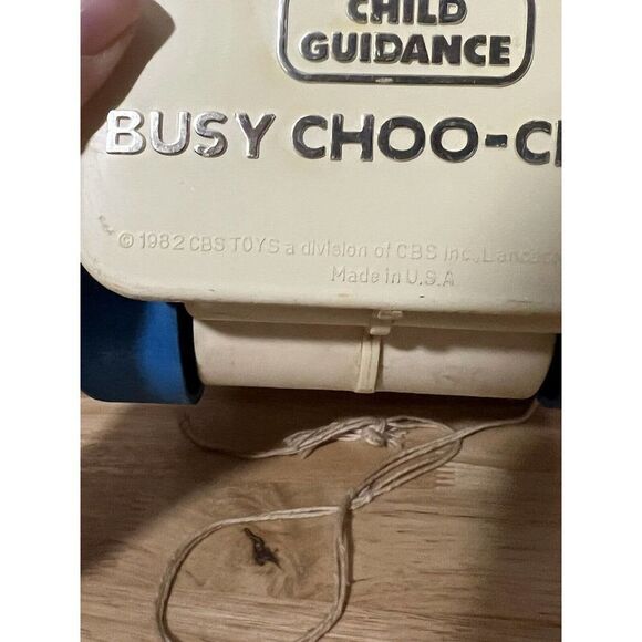 1982 Child Guidance Busy Choo-Choo Train Toy Educational VTG Used See Pictures! - Picture 8 of 11